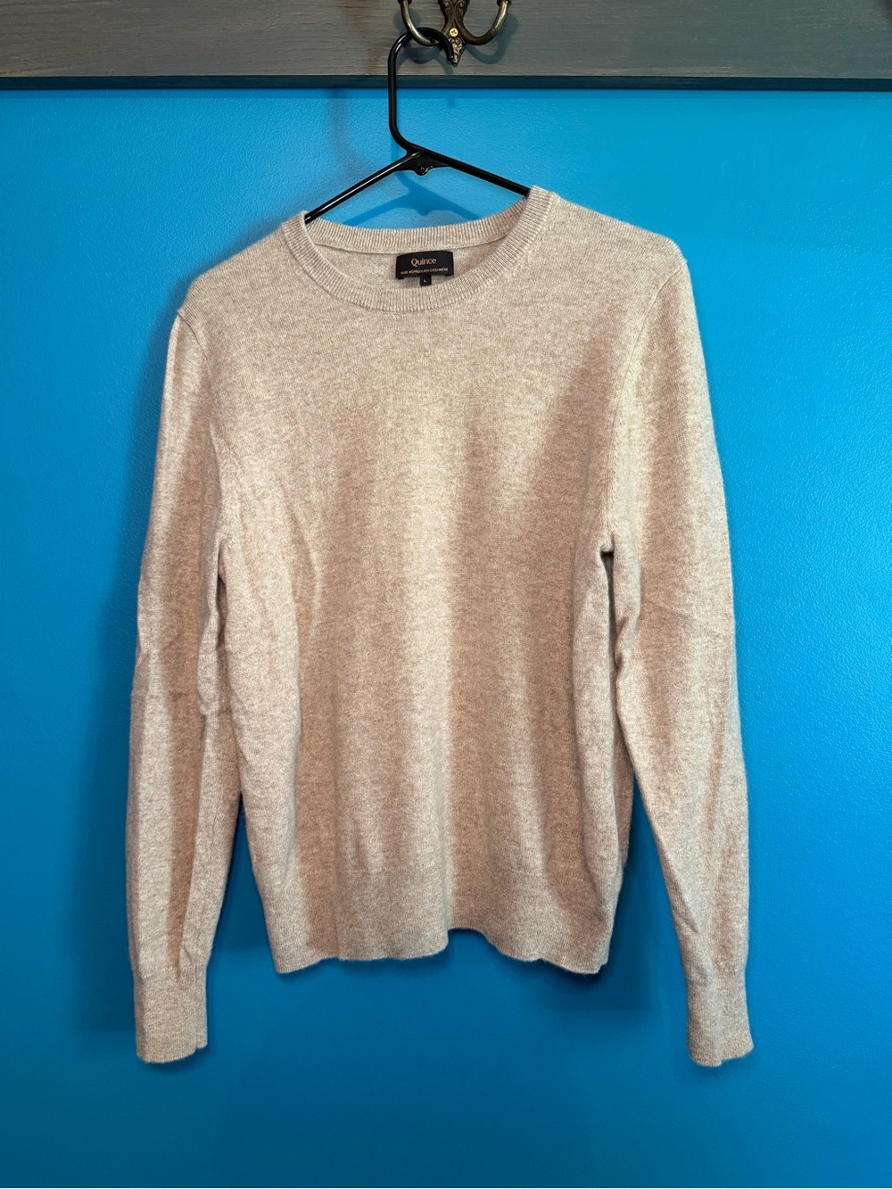 Quince Crewneck Sweater - Light Beige